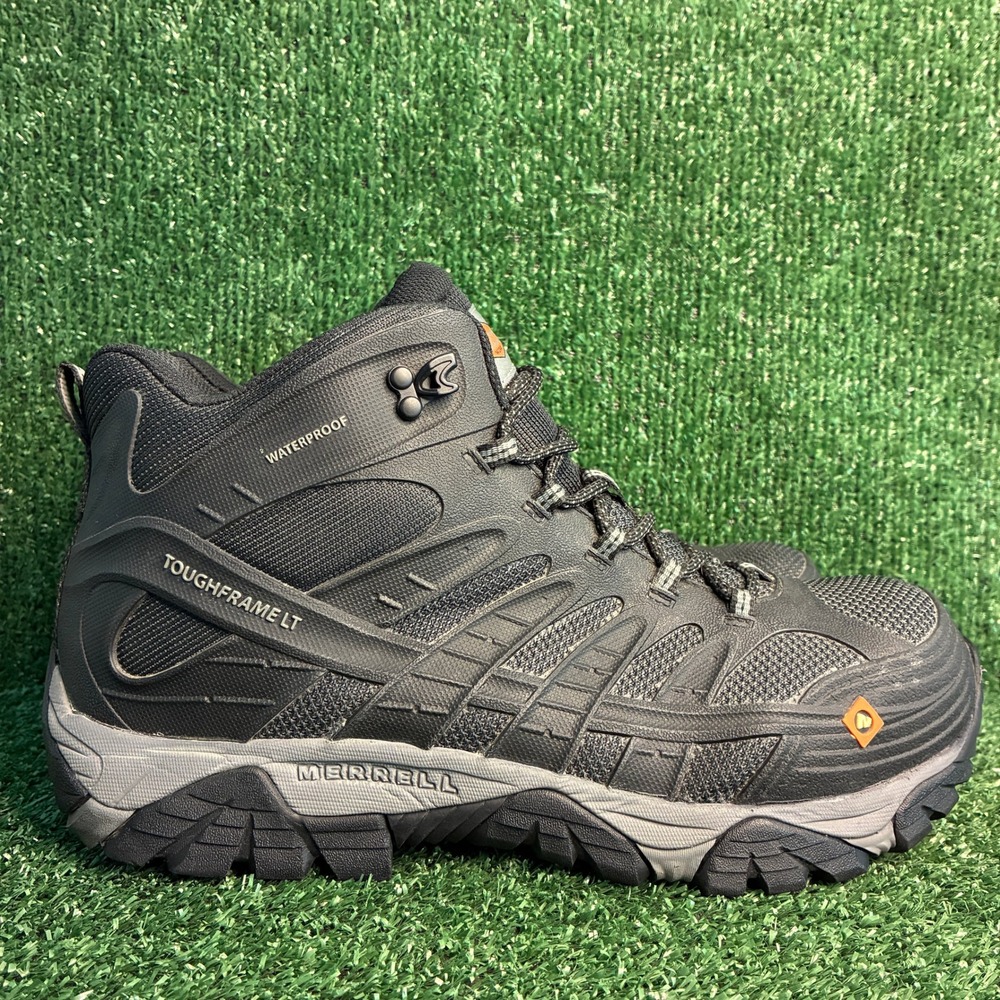 Merrell Moab Velocity Mid Waterproof Carbon Fiber Tactical Boots Black Mens 11 M